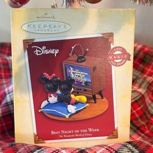 Hallmark Disney Keepsake Ornament with Mickey Mouse and Minnie Mouse